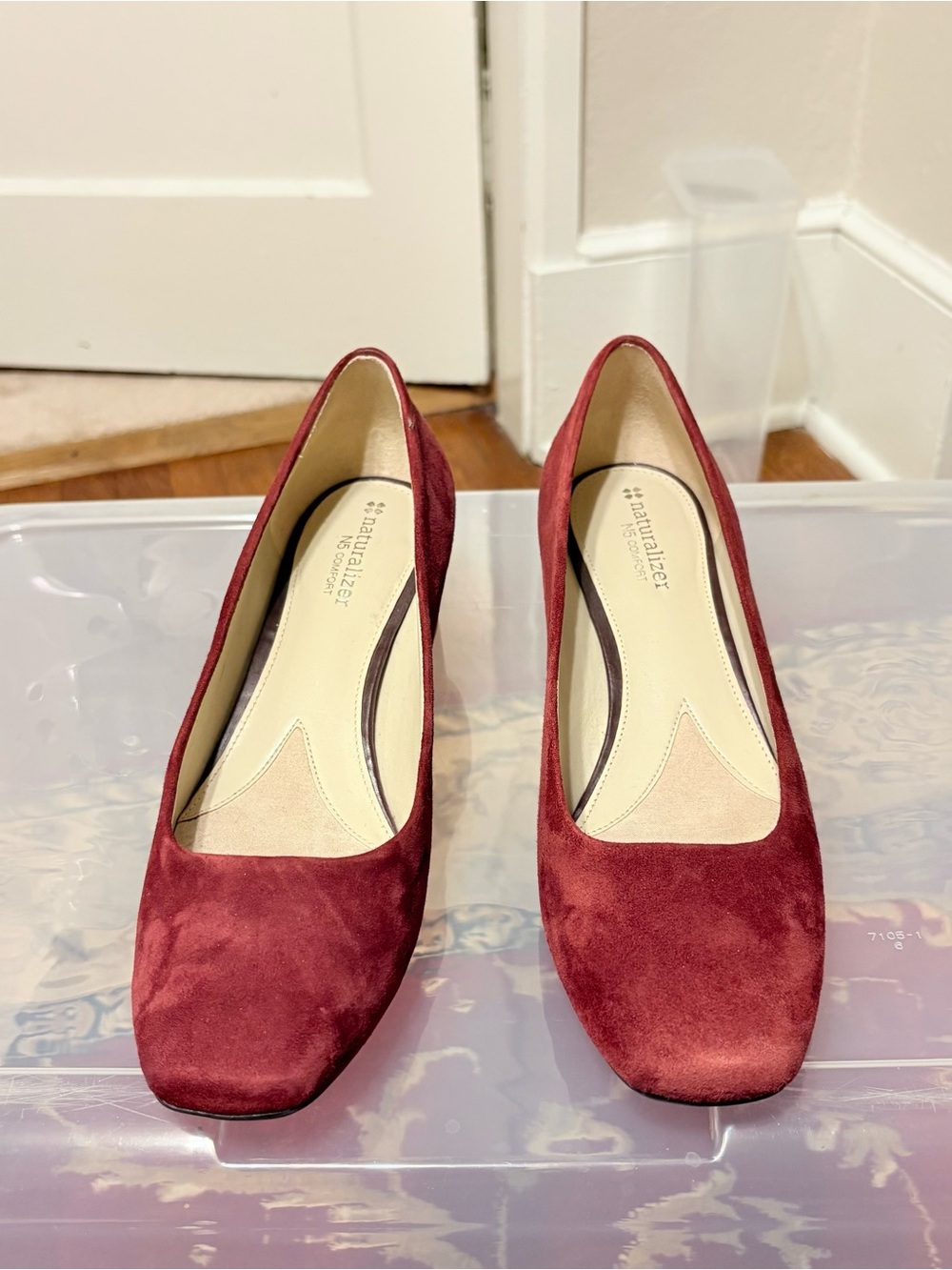 NWOT Naturalizer N5 Comfort Wanda Classic Burgundy Suede Low Heel Pump - Picture 4 of 8